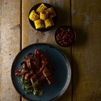 HARVEST BLUE RIBS AND CORN